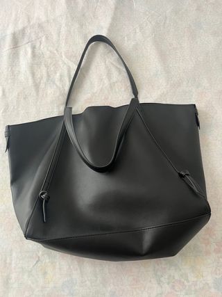 Bolso Zara negro - Tote grande