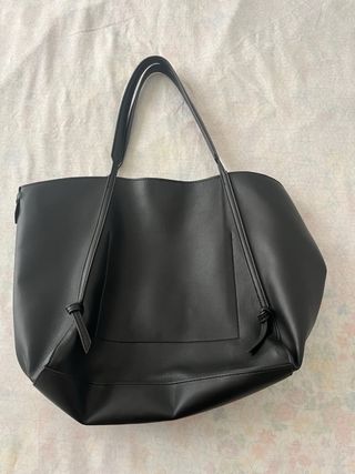 Bolso Zara negro - Tote grande