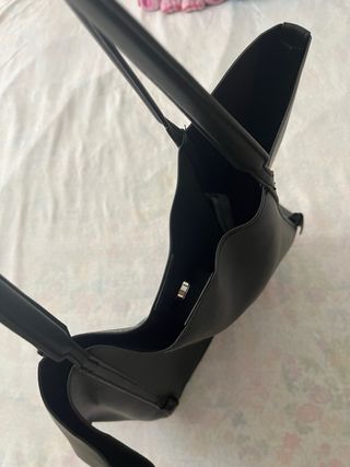 Bolso Zara negro - Tote grande
