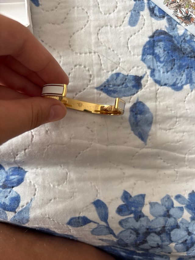 Pulsera Dior dorada y multicolor