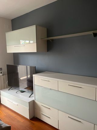 conjunto comedor mesa ext. /mueble tv / aparador