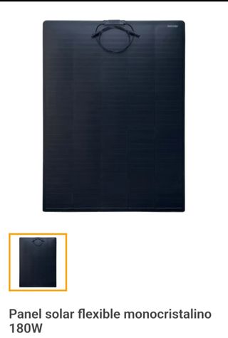 Panel solar 12v flexible, inversor, batería de 12v