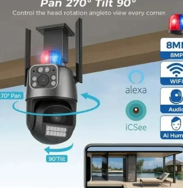 Telecamera Esterna Sicurezza ICSEE WiFi Telecamere