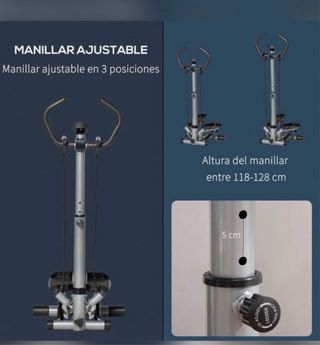 Máquina de Step con manillar ajustable