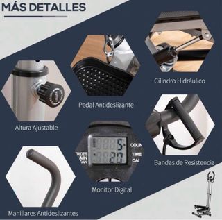 Máquina de Step con manillar ajustable