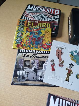 Caja CD + maqueta+ juego + comic
Muchachito bombo
