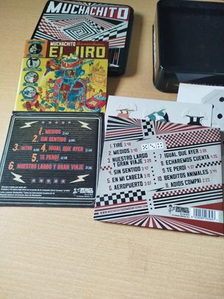 Caja CD + maqueta+ juego + comic
Muchachito bombo