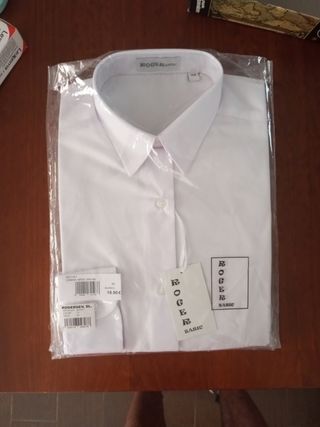 2 camisas Roger blanca talla 40 mujer