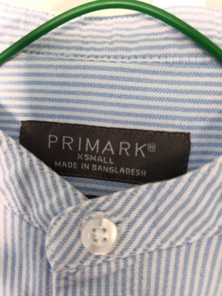 Camisa Primark azul rayas S