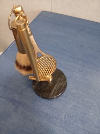 Set da barba vintage oro/argento