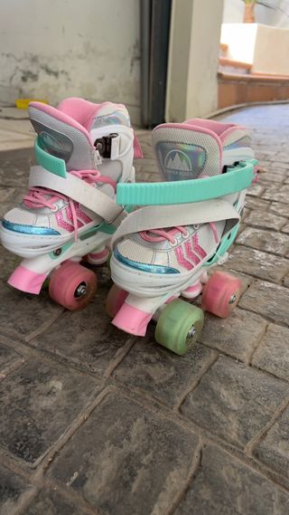 Patines Sawyer niña - Rosa y Verde
