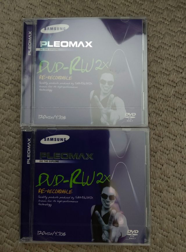 2x DVD-RW Samsung PleomaX 120min Precintados