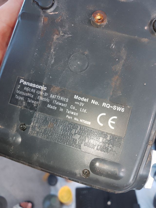 Radio Cassette Panasonic RQ SW6 Shockwave NO FUNCT