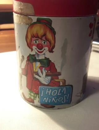 Lata caramelos vintage payaso