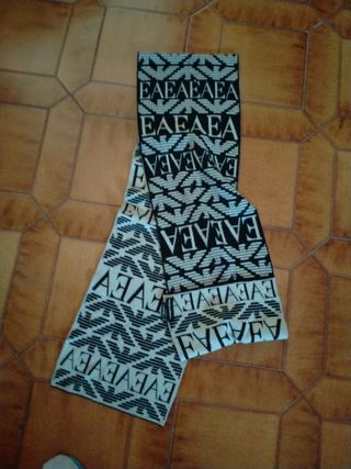 Sciarpa Emporio Armani beige/nera