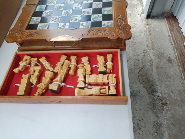 Scacchiera vintage anni '70 Base di gioco cm 48x48