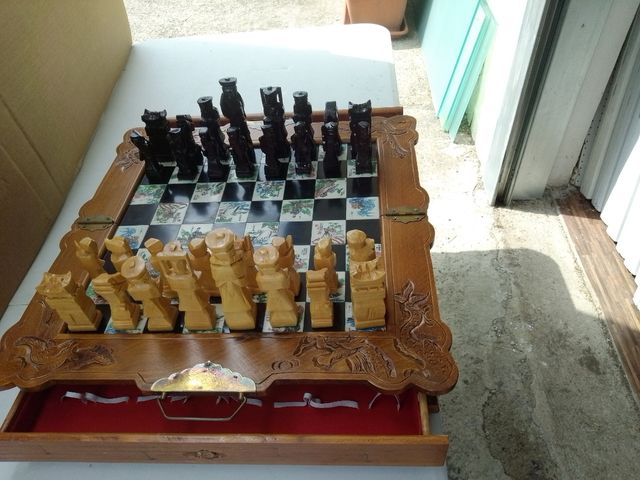 Scacchiera vintage anni '70 Base di gioco cm 48x48