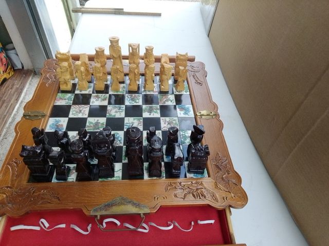 Scacchiera vintage anni '70 Base di gioco cm 48x48