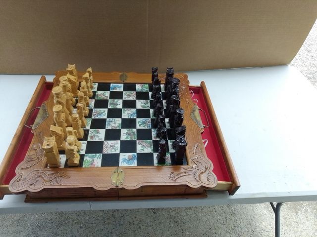 Scacchiera vintage anni '70 Base di gioco cm 48x48