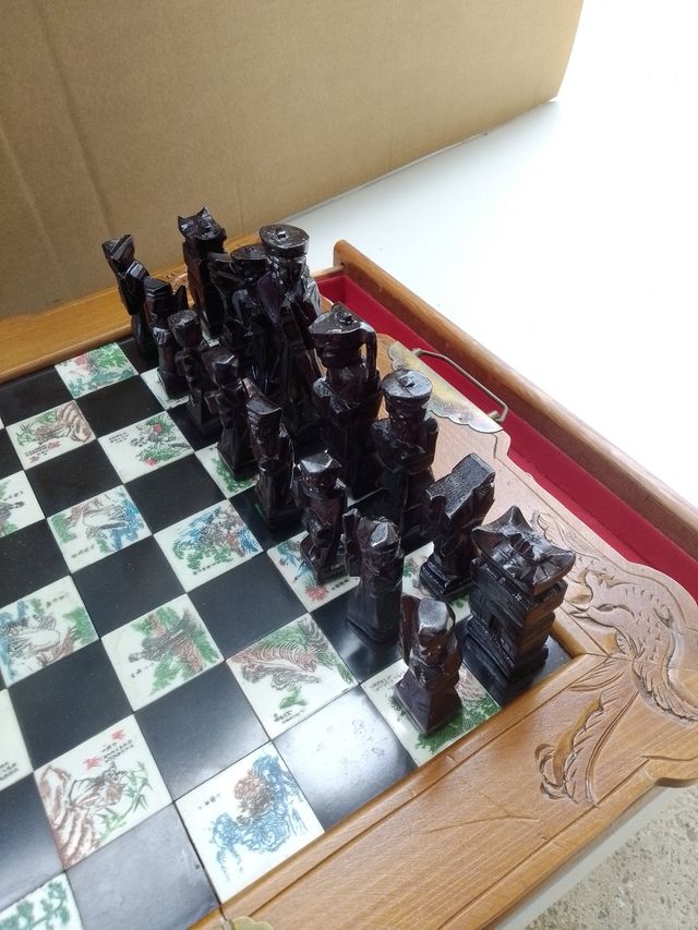 Scacchiera vintage anni '70 Base di gioco cm 48x48