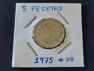 Monedas 5 pesetas España (1975-78)