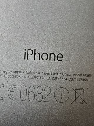 SCOCCA ORIGINALE APPLE IPHONE 6 MOD. A1586 GRIGIO 