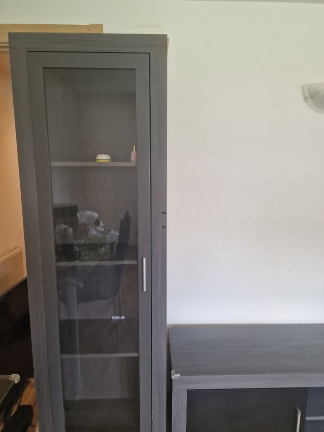 Estantería gris y negra - Mueble salón