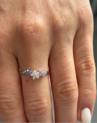 Anello Stroili fiori zircone