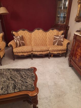 Sofá + 2 sillones estilo clásico