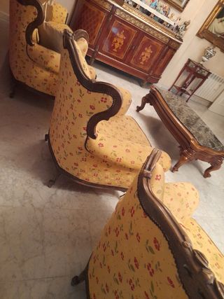 Sofá + 2 sillones estilo clásico