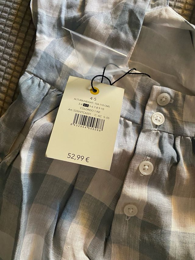 Vestido Gocco niña cuadros