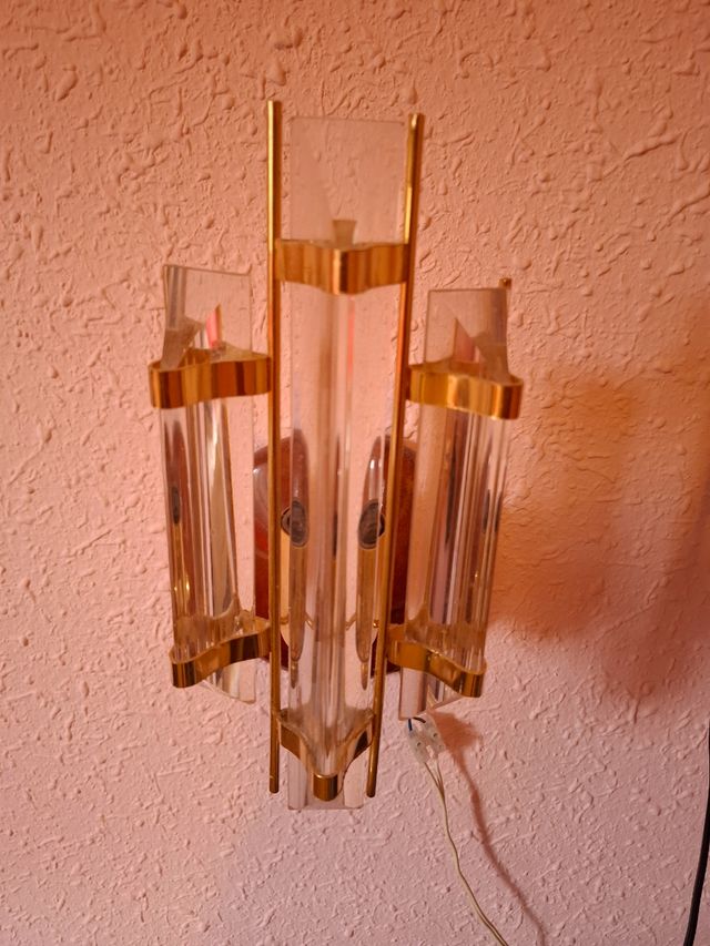 Lámpara de pared vintage 30cm - dorado