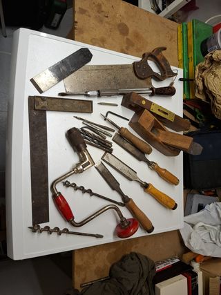 Herramientas carpintero antiguas