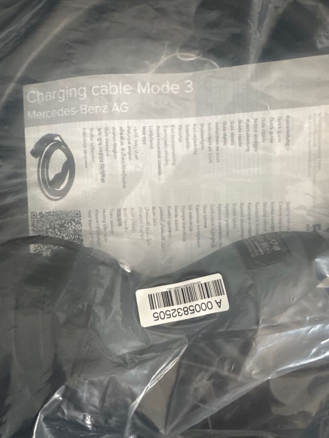 Cable Carga Coche Eléctrico Mercedes