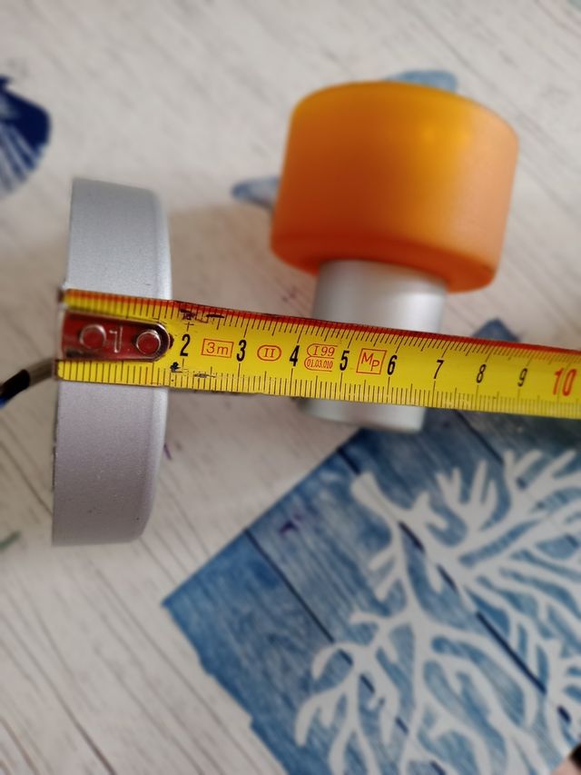 Faretto Parete Arancione & Argento - Nuovo