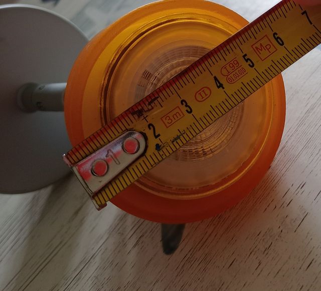 Faretto Parete Arancione & Argento - Nuovo