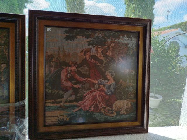 2 Cuadros tapices paisajes