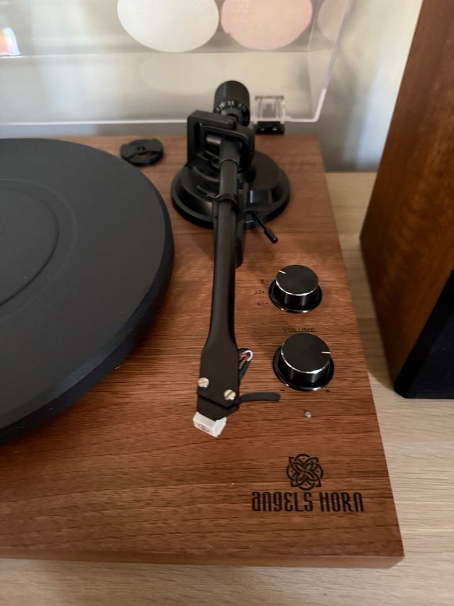 Tocadiscos Angels Horn marrón Bluetooth