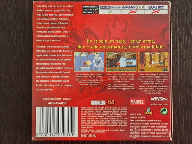 GB Advance Marvel's Iron Man