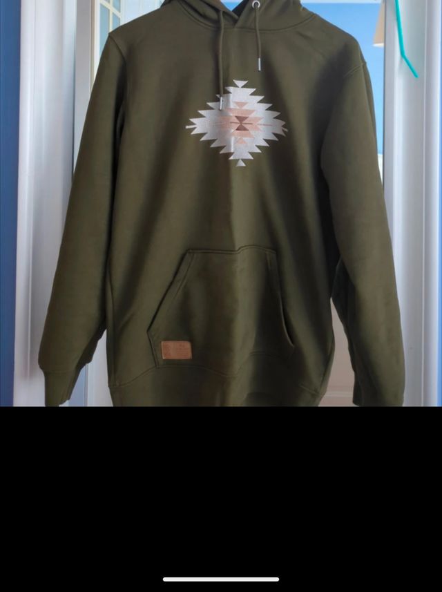 Sudadera verde caqui- Back to the roots