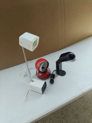 Lotto di 3 Lampade vintage: Artemide e altre