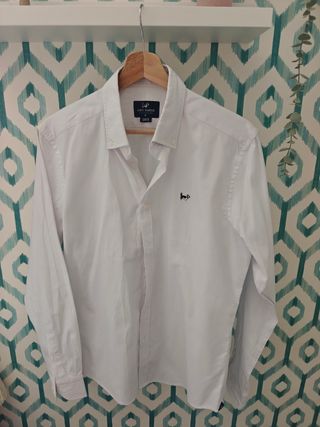 Camisa Albert Brandon blanca M Slim Fit