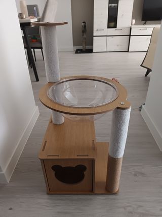 Rascador Gato - Casita con Bola