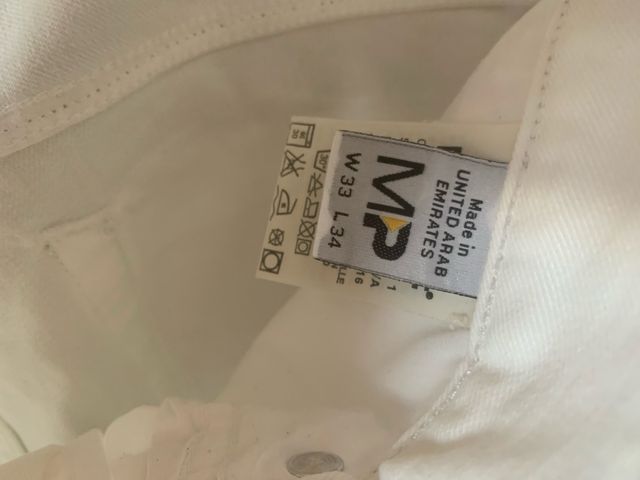 Jeans Meltin Pot bianchi tg M