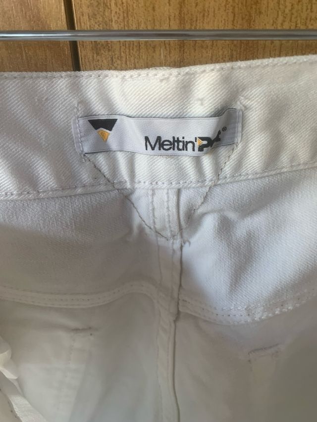 Jeans Meltin Pot bianchi tg M