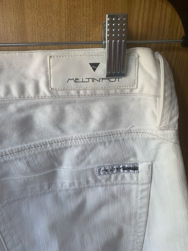 Jeans Meltin Pot bianchi tg M