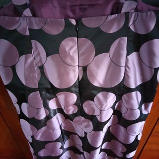 Vestido fiesta malva y gris - Talla 50