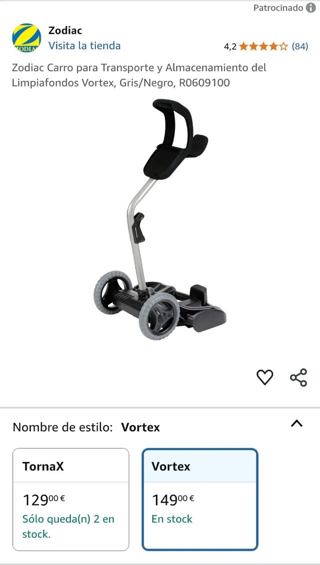 Carro piscina Zodiac