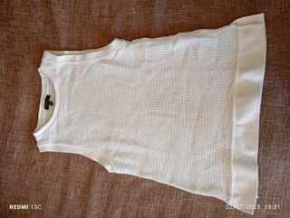 Top blanco Massimo Dutti M