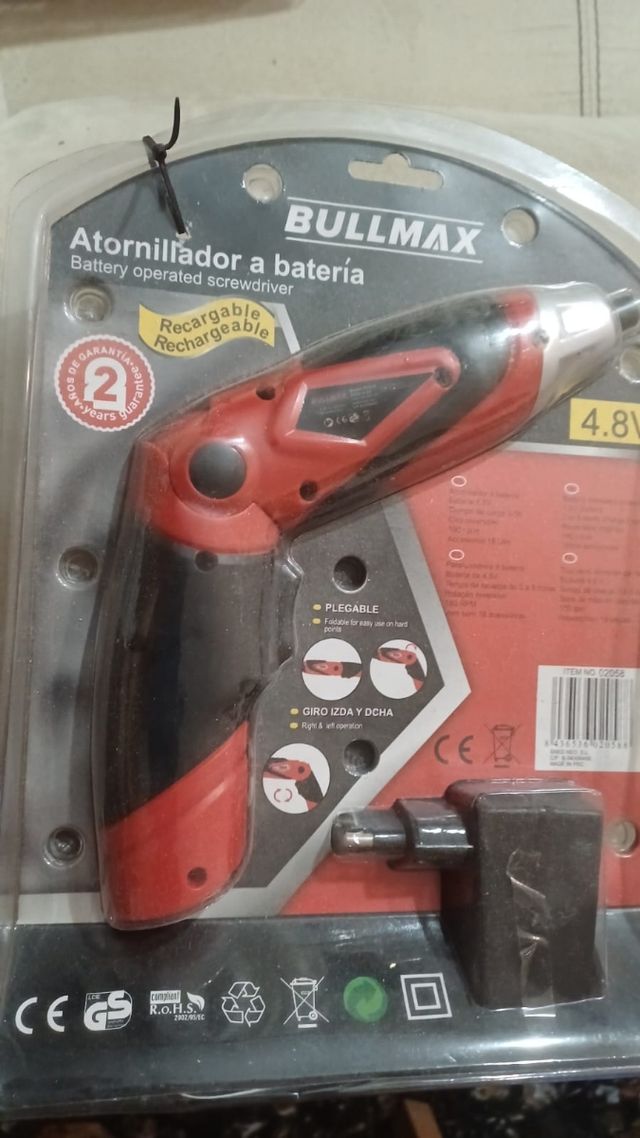Atornillador BULLMAX 4.8V Recargable
